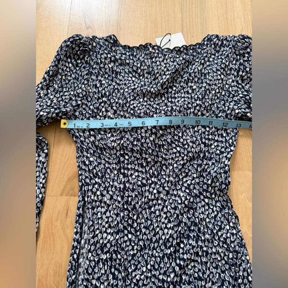NWT Reformation Posey Bow V-Neck Mini Dress Size 2 - Picture 13 of 13
